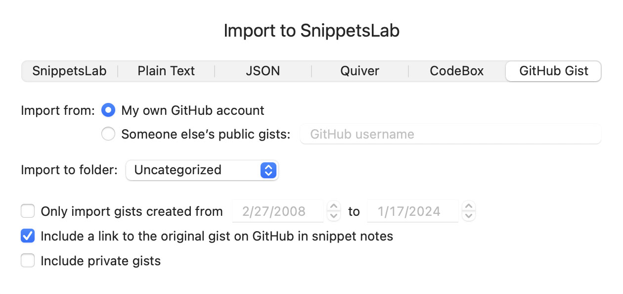 SnippetsLab for Mac