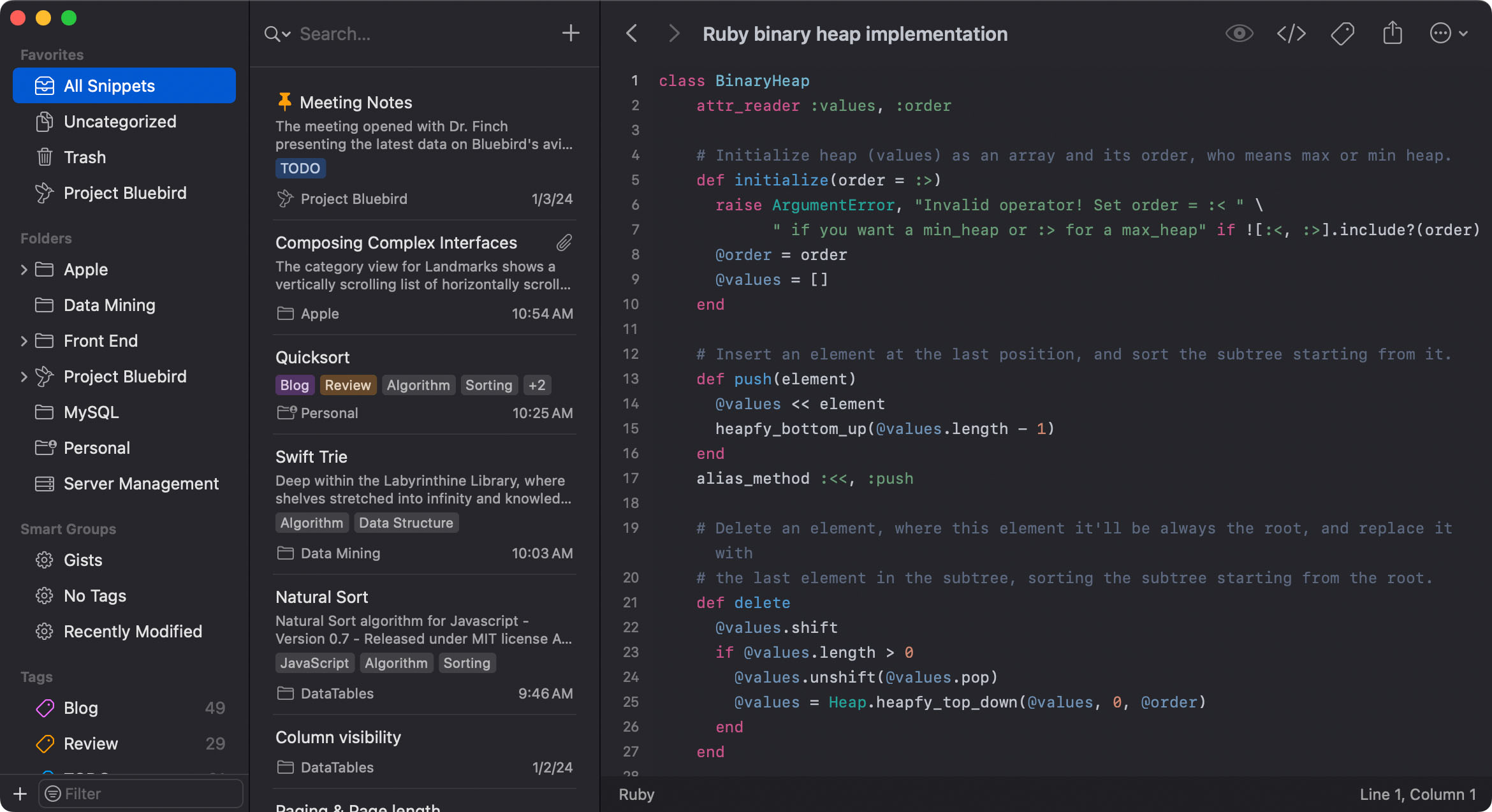Code Runner Theme - SnippetsLab for Mac